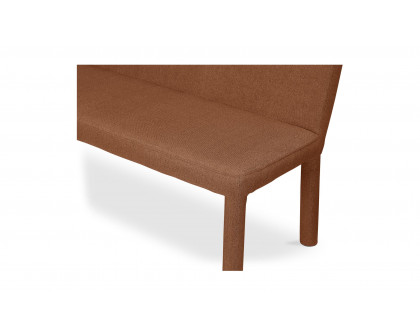 Moe's Place Contemporary Dining Banquette - Rust