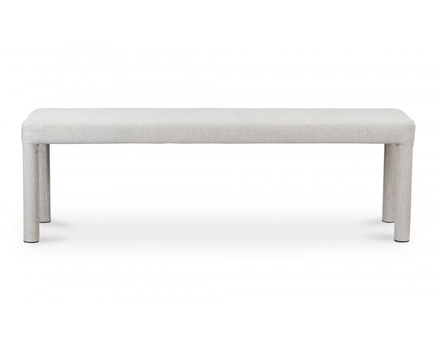 Moe's Place Contemporary Dining Bench - Light Gray