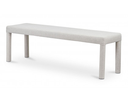 Moe's Place Contemporary Dining Bench - Light Gray