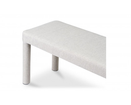 Moe's Place Contemporary Dining Bench - Light Gray