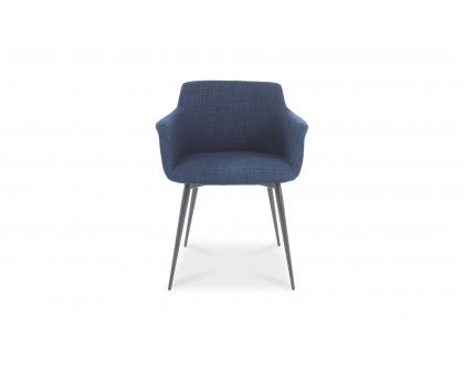 Moe's Ronda Contemporary Armchair Set of 2 - Blue