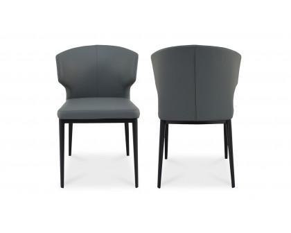 Moe's Delaney Contemporary Dining Chair Set of 2 - Gray