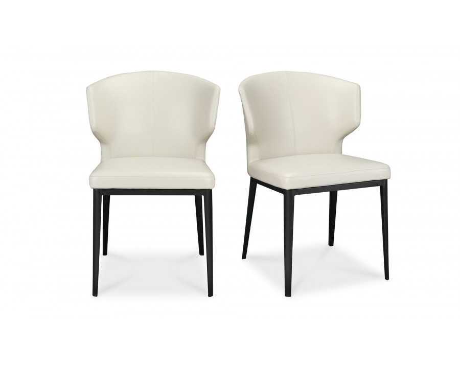 Moe's Delaney Contemporary Dining Chair Set of 2 - Beige