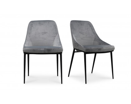 Moe's Sedona Contemporary Dining Chair Set of 2 - Gray