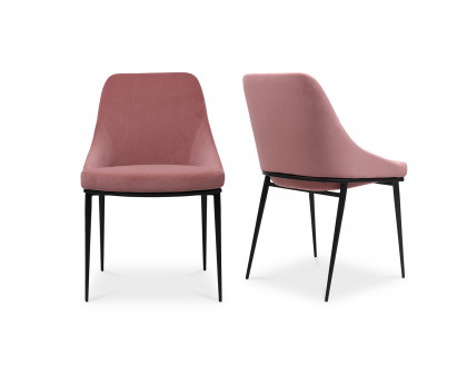 Moe's Sedona Contemporary Dining Chair Set of 2 - Pink