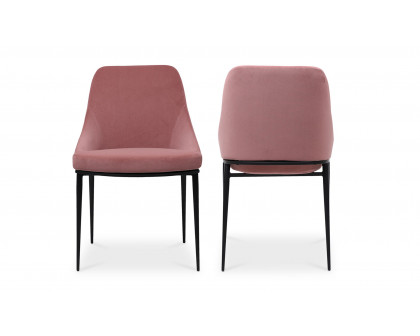 Moe's Sedona Contemporary Dining Chair Set of 2 - Pink