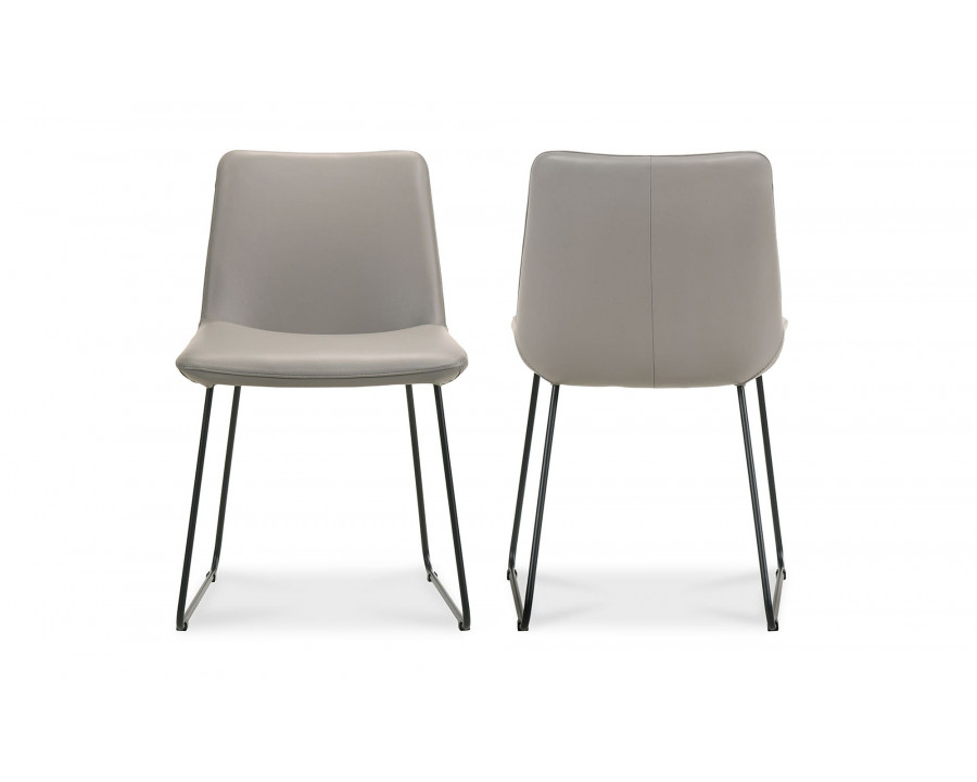 Moe's Villa Contemporary Dining Chair Set of 2 - Gray