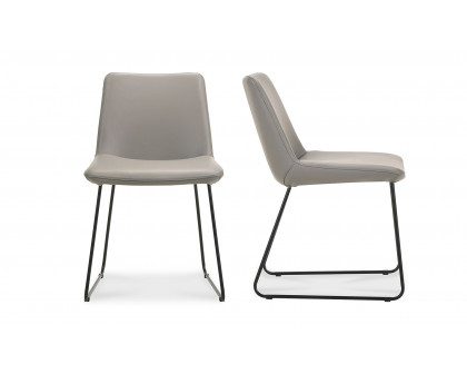 Moe's Villa Contemporary Dining Chair Set of 2 - Gray