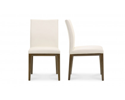 Moe's Frankie Modern Dining Chair Set of 2 - White