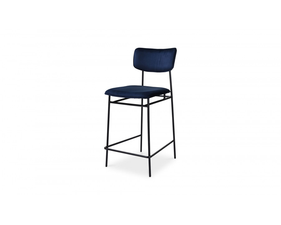 Moe's Sailor Modern Counter Stool - Blue