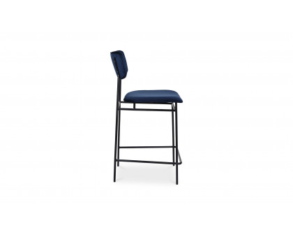 Moe's Sailor Modern Counter Stool - Blue