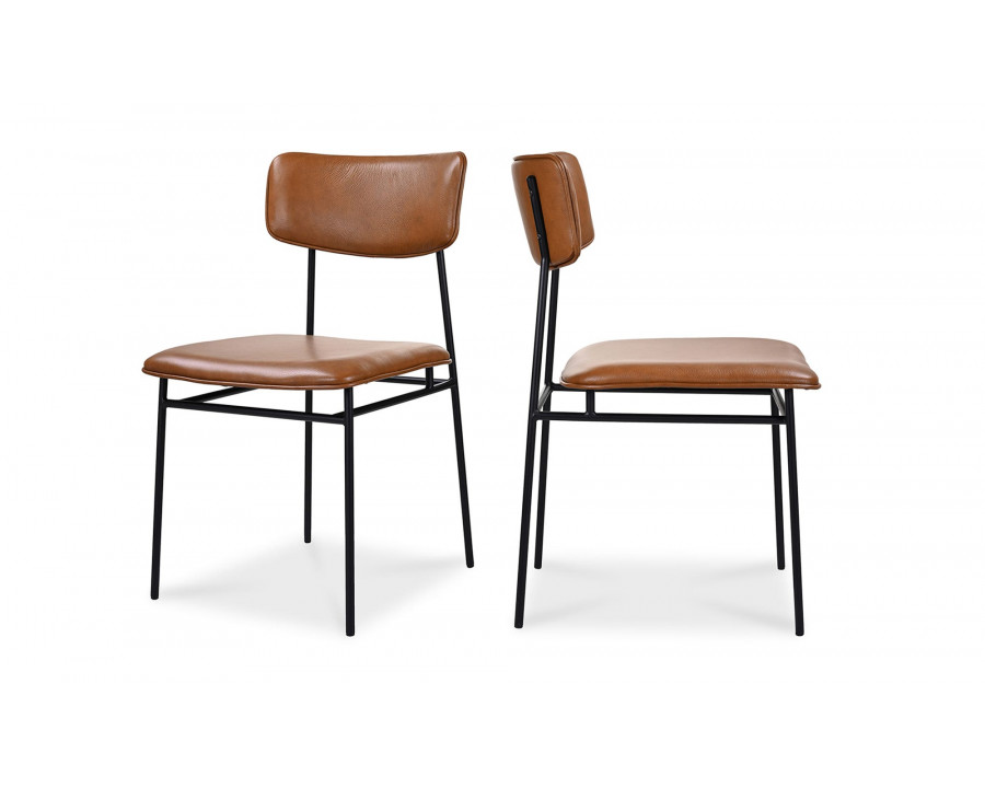 Moe's Sailor Modern Dining Chair Set of 2 - Brown