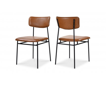 Moe's Sailor Modern Dining Chair Set of 2 - Brown