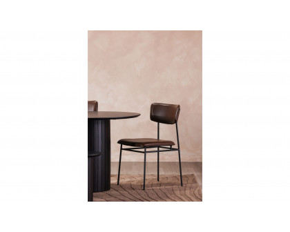 Moe's Sailor Modern Dining Chair Set of 2 - Dark Brown