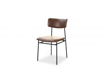 Moe's Sailor Modern Dining Chair Set of 2 - Dark Brown