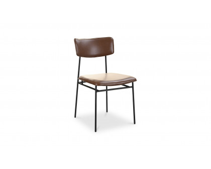 Moe's Sailor Modern Dining Chair Set of 2 - Dark Brown