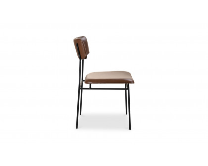 Moe's Sailor Modern Dining Chair Set of 2 - Dark Brown