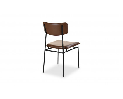 Moe's Sailor Modern Dining Chair Set of 2 - Dark Brown