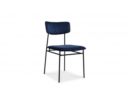 Moe's Sailor Modern Dining Chair Set of 2 - Blue