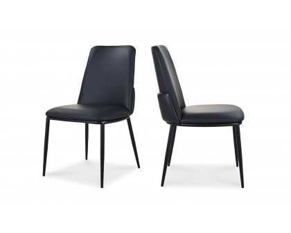 Moe's Douglas Contemporary Dining Chair Set of 2 - Black