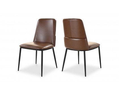 Moe's Douglas Contemporary Dining Chair Set of 2 - Dark Brown