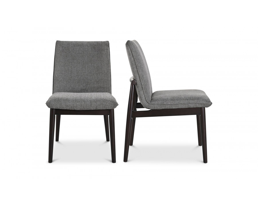 Moe's Charlie Modern Dining Chair Set of 2 - Dark Gray