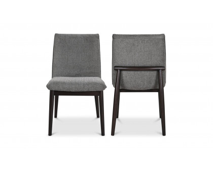 Moe's Charlie Modern Dining Chair Set of 2 - Dark Gray