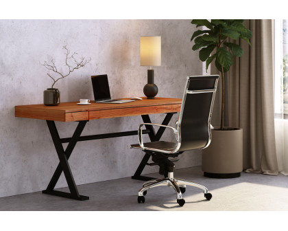 Moe's Reale Desk - Brown