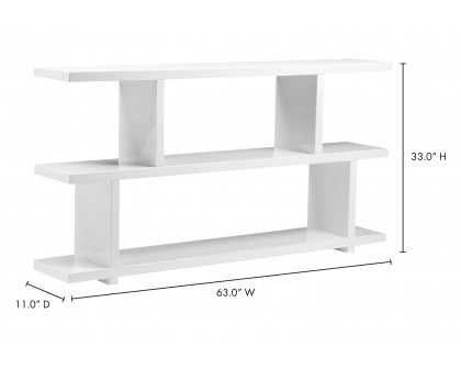 Moe's Miri Mid-Century Modern Large Small - White