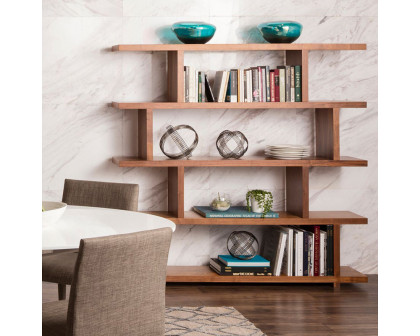 Moe's Miri Mid-Century Modern Large Shelf - Brown