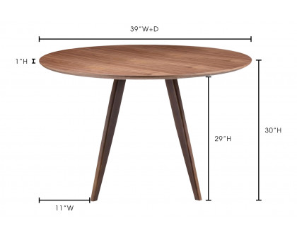 Moe's - Dover Dining Table in Brown