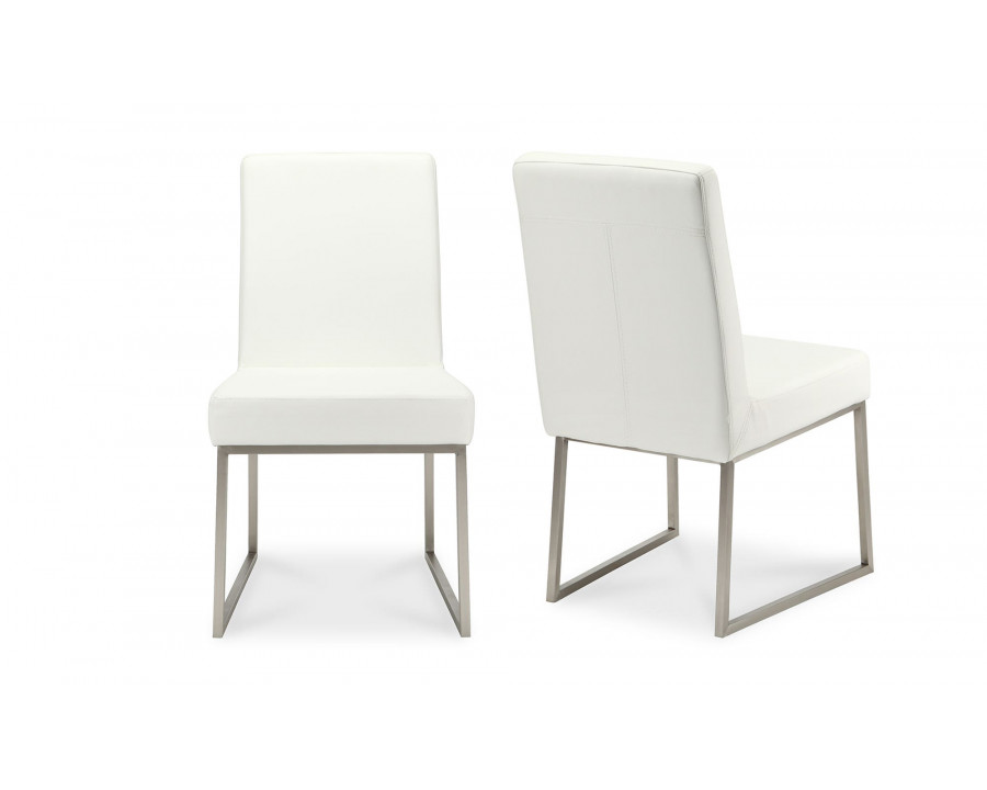 Moe's - Tyson Modern Dining Chair Set of 2 in White