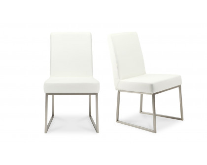 Moe's - Tyson Modern Dining Chair Set of 2 in White