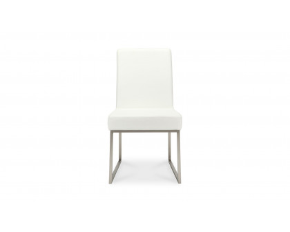 Moe's - Tyson Modern Dining Chair Set of 2 in White