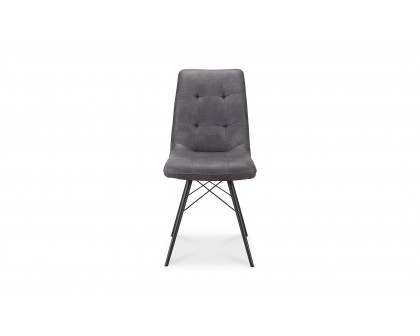 Moe's - Morrison Industrial Side Chair Set of 2 in Gray