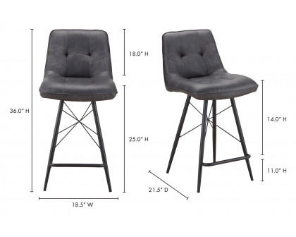 Moe's - Morrison Counter Stool in Gray