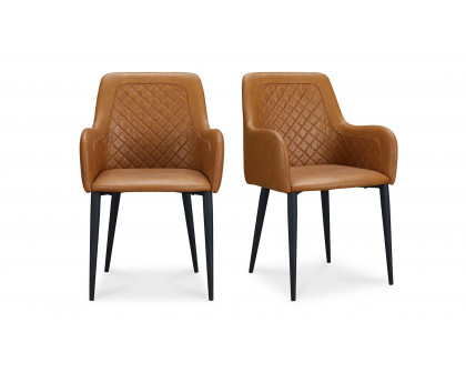 Moe's Cantata Contemporary Dining Chair Set of 2 - Tawny