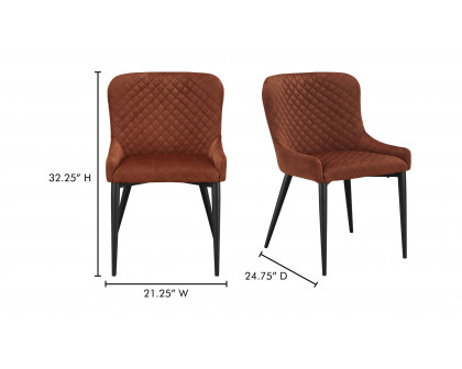 Moe's Etta Contemporary Dining Chair - Amber