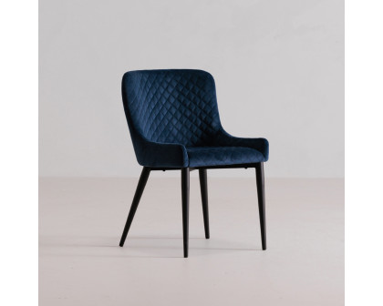 Moe's Etta Contemporary Dining Chair - Navy Blue