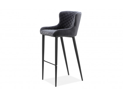 Moe's Etta Contemporary Counter Stool - Dark Gray