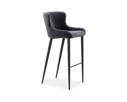 Moe's Etta Contemporary Counter Stool - Dark Gray