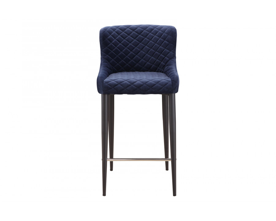 Moe's Etta Contemporary Counter Stool - Navy Blue