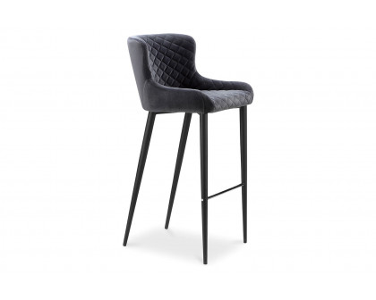 Moe's Etta Bar Stool - Dark Gray