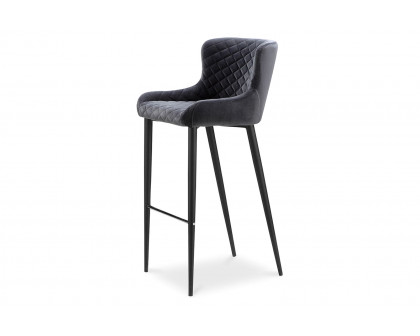 Moe's Etta Bar Stool - Dark Gray