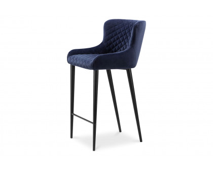 Moe's Etta Bar Stool - Navy Blue