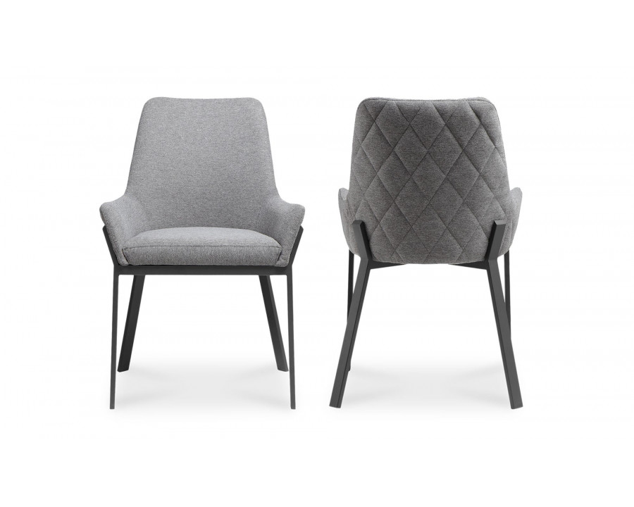 Moe's - Lloyd Contemporary Dining Chair Set of 2 in Dark Gray