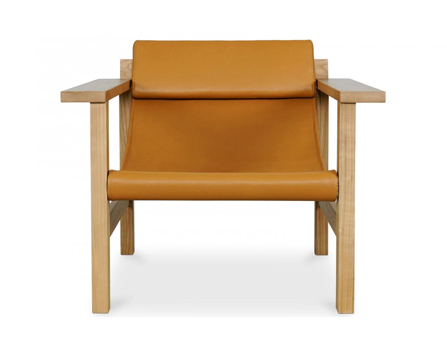 Moe's Annex Lounge Chair - Hazel Brown Leather