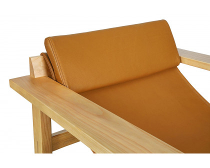 Moe's Annex Lounge Chair - Hazel Brown Leather