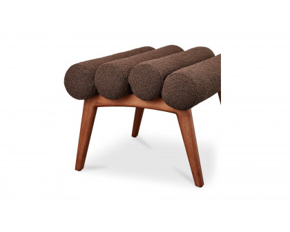 Moe's Arlo Contemporary Stool - Deep Brown