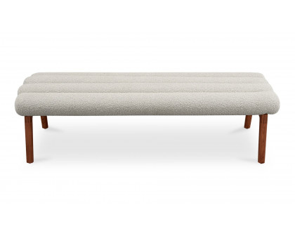 Moe's Arlo Contemporary Bench - Off White